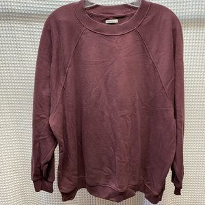 PLUM RAISIN COLOR AMAZINGLY SOFT JEGGING FIT CREWNECK